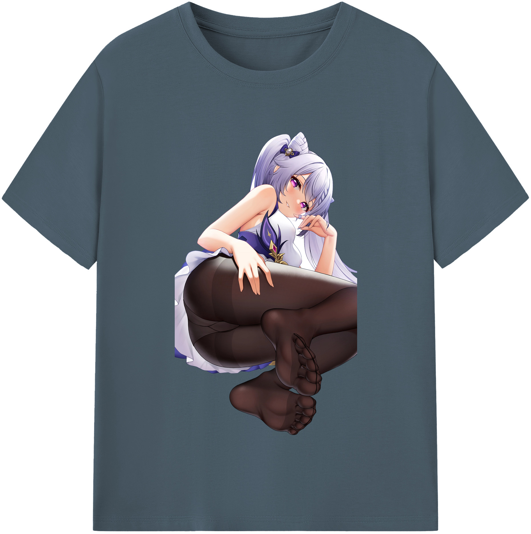 げんし神 刻晴 こくせい genshin Kokusei 綿100％半袖Tシャツ（フロントプリント）